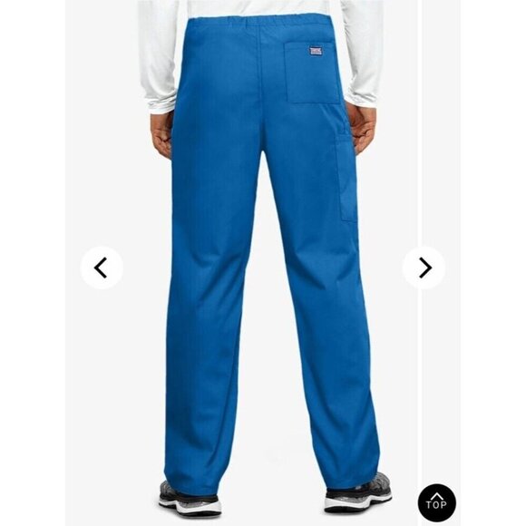 Two Cherokee Workwear Unisex Drawstring Scrub Pants Tall Small 4100T Ciew Blue - Picture 9 of 9